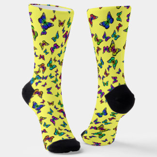Colourful Butterfly Socks