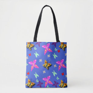 Colourful Butterfly Tote Bag