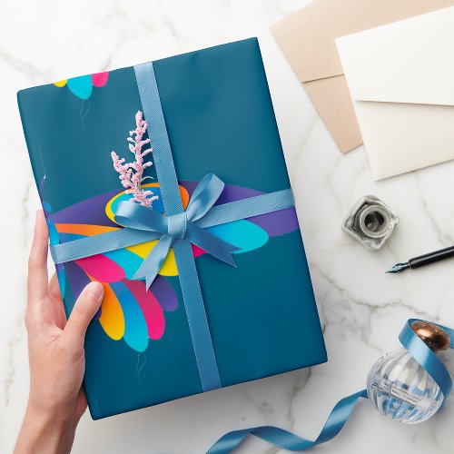 Colourful Butterfly Wrapping Paper