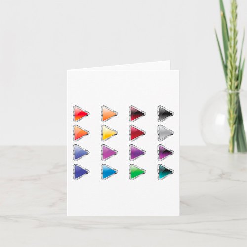 Colourful Button Icons Card