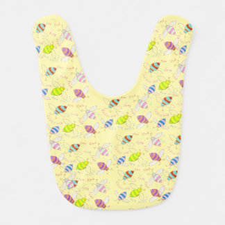 Colourful Buzzy Bee Baby Bib