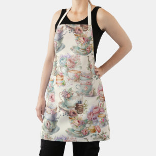 Colourful chic afternoon tea apron