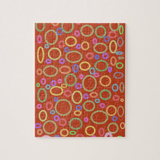 colourful circles pattern  jigsaw puzzle (Vertical)