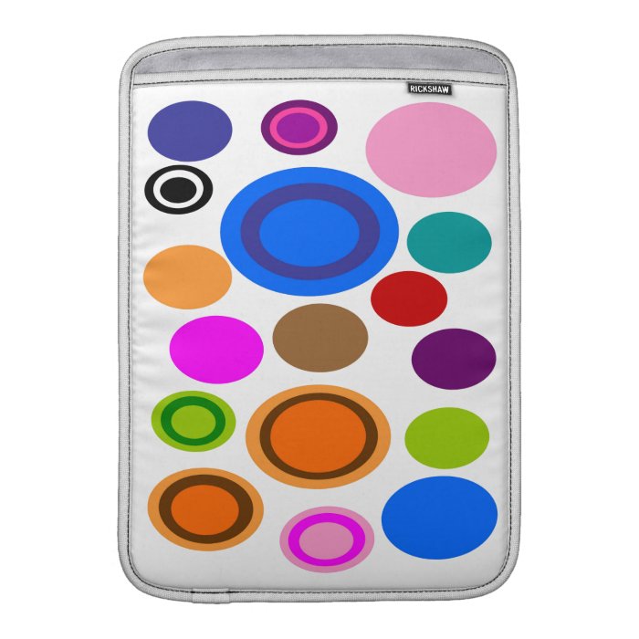 Colourful Circles Theme Mac Book Sleeves MacBook Air Sleeve