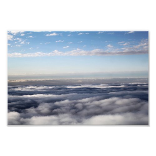 Colourful Clouds from an aeroplane Photo Print