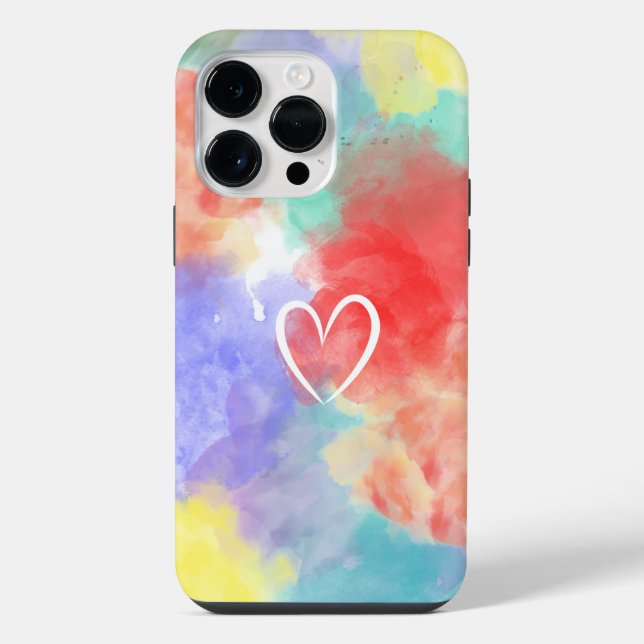 Colourful colour splashes  iphone case (Back)