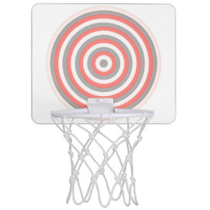 Colourful Concentric Circles Mini Basketball Goal Hoop