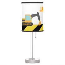 Colourful Construction Vehicles For Boys Room Table Lamp Colourful Construction Vehicles For Boys Room Table Lamp