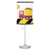 Colourful Construction Vehicles For Boys Room Table Lamp (Right)