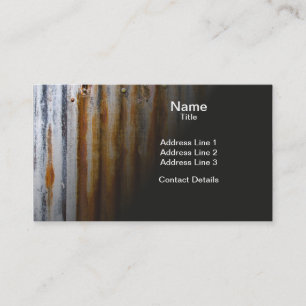 Colourful Corrugated Iron Fence Business Card
