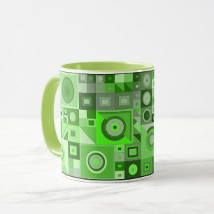 Colourful creative artistic graphical birthday gif mug
