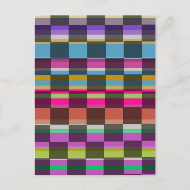 Colourful Cubes Postcard (Front)