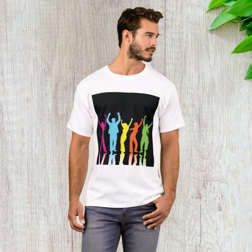 Colourful Dancers Dancing Around T_Shirt