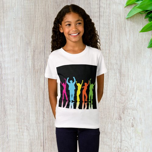 Colourful Dancers Dancing Around T_Shirt