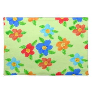 Colourful Decorative Floral Cloth Placemat