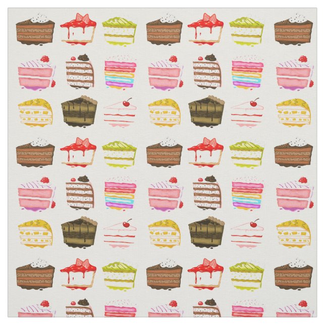 Colourful delicious cake art with icing fabric (Swatch)