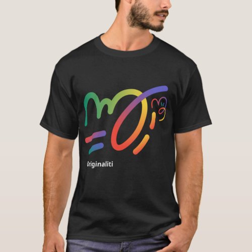 Colourful Design Multi coloured T_Shirt