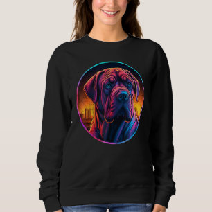Colourful Dogue De Bordeaux Dog Dad Mom Graffity Sweatshirt