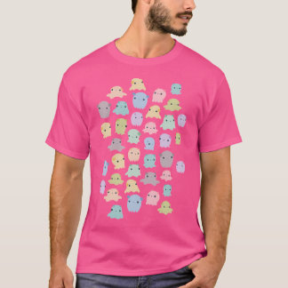 Colourful Dumbo Octopus Pattern T-Shirt