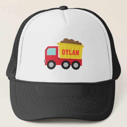 Colourful Dump Truck Construction Vehicle for Boy Trucker Hat
