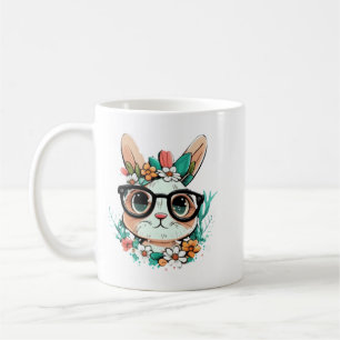Colourful Easter Bunny Head Mug