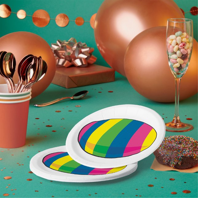 Colourful Egg Paper Plates (Creator Uploaded)