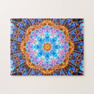 Colourful Energy Mandala Relaxing Jigsaw Puzzle