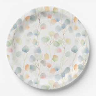 Colourful Eucalyptus Foliage  Paper Plates
