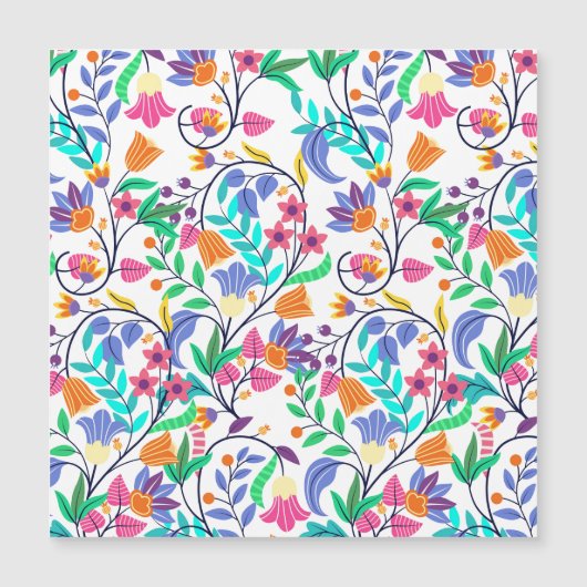 Colourful Exotic Floral Pattern-23147 (Front)