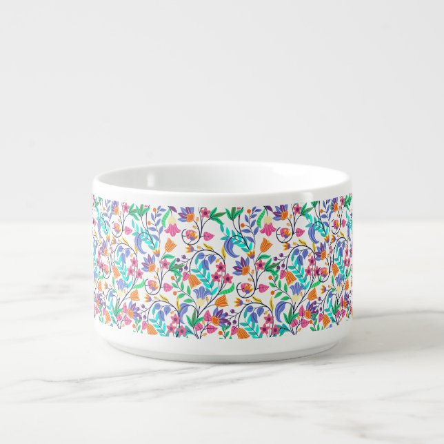 Colourful Exotic Floral Pattern Bowl (Center)