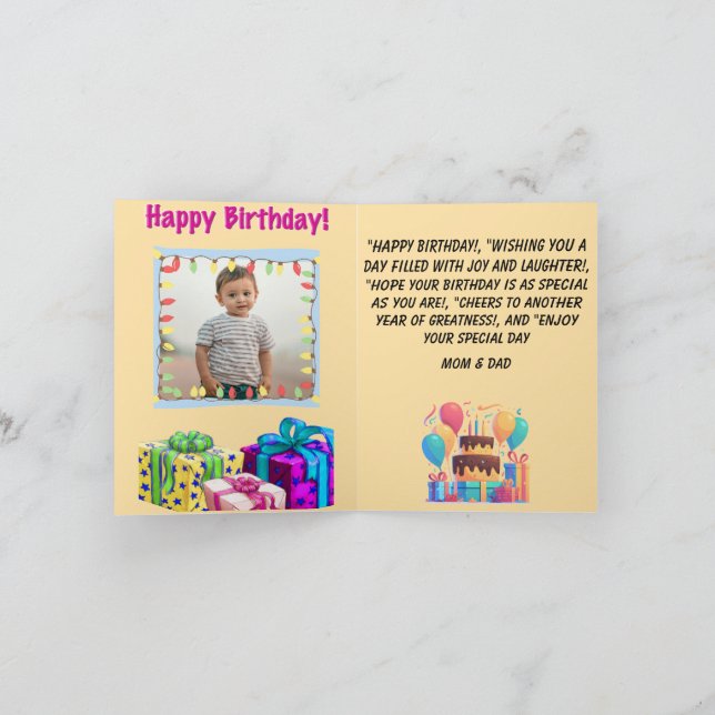 COLOURFUL,EYE CATCHING KIDS BIRTHDAY CARD (Inside)