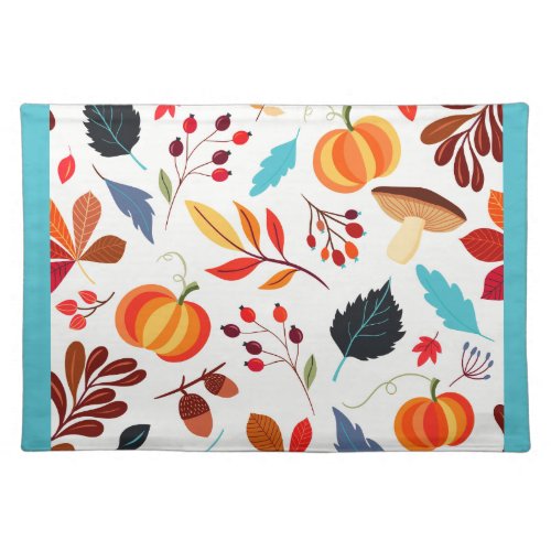 Colourful Fall Design Cloth Placemat