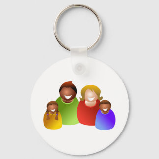 Colourful Family Keychain