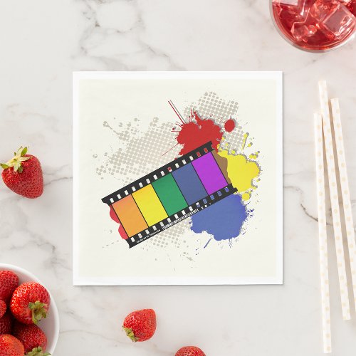 Colourful Filmstrip Paper Napkins