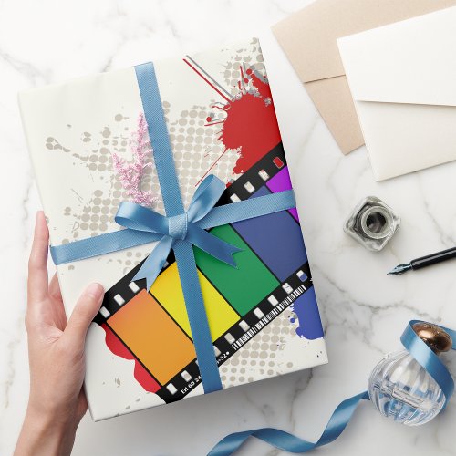 Colourful Filmstrip Wrapping Paper