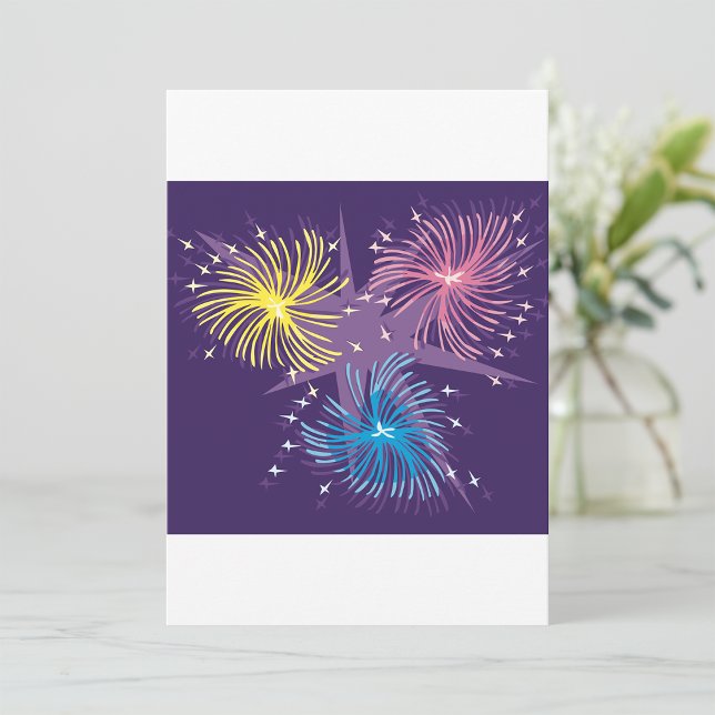 Colourful Fireworks Invitations (Creator Uploaded)