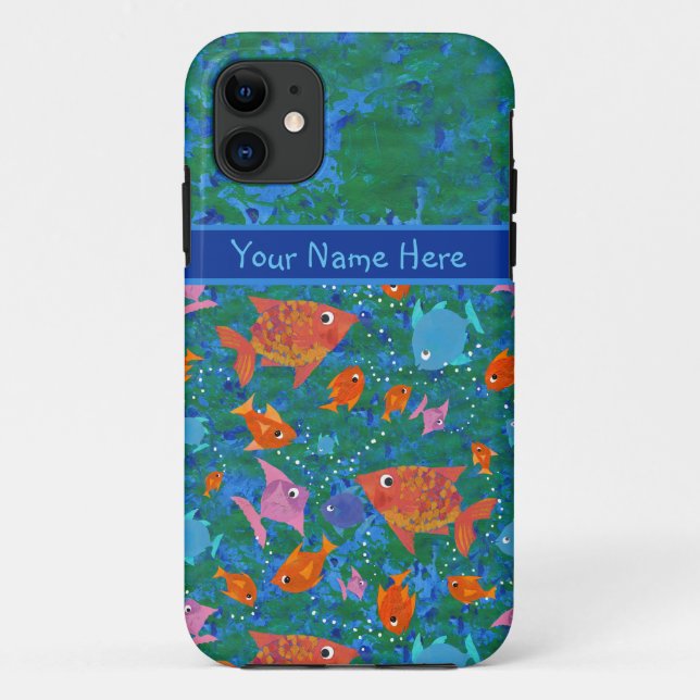 Colourful Fish in the Sea Custom iPhone 5/5s Case (Back)