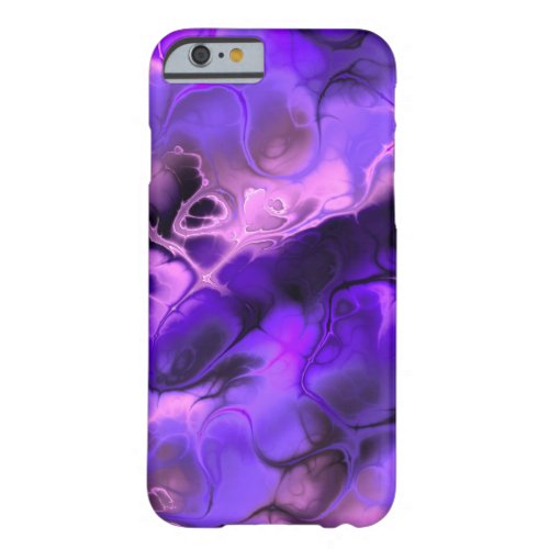 Colourful Fractal Art in Blues Purples and Pinks Barely There iPhone 6 Case