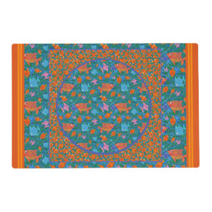 Colourful Fun Fish in the Sea Laminated Placemat