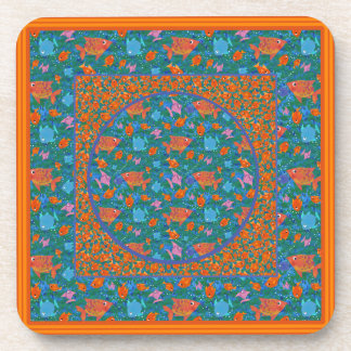 Colourful Fun Fish in the Sea Set of Coasters
