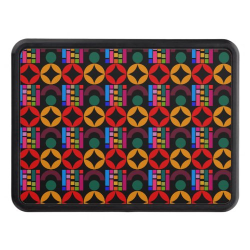 Colourful Geometric Graphic  Hitch Cover