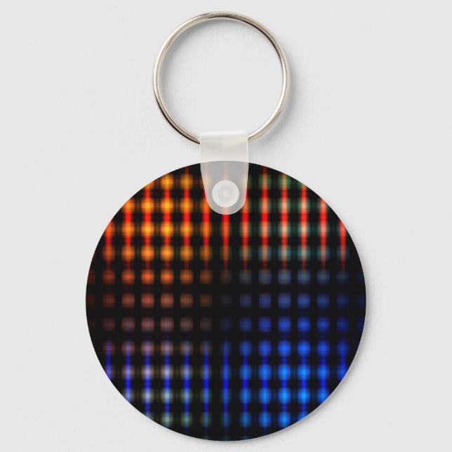 Colourful glowing lights keychain (Front)