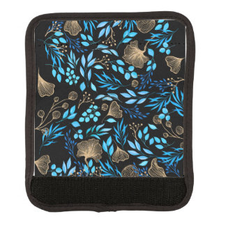 Colourful Gold glitter Stylish Girl Floral Pattern Luggage Handle Wrap