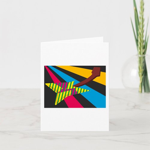 Colourful Guitar Card