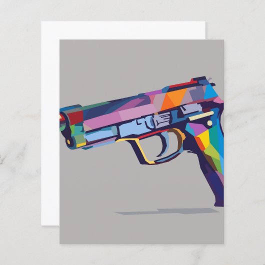 Colourful gun (Front/Back)