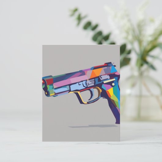 Colourful gun (Standing Front)