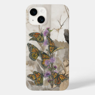 Colourful Hand-Painted Monarch Butterflies Case-Mate iPhone 14 Case