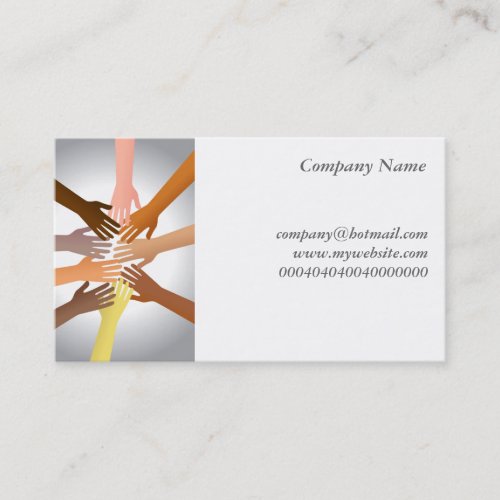 Colourful Hands Business Cards