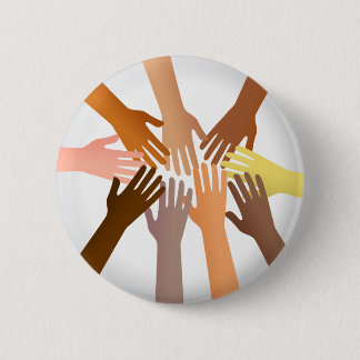 Colourful Hands Pinback Button