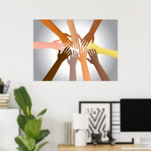 Colourful Hands Poster | Zazzle